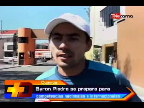 Byron Piedra se prepara para competencias nacionales e internacionales