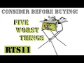 5 WORST THINGS Ryobi 10 inch 15 amp Table Saw with Folding Stand - RTS11 Consider Before Buying