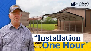 Charles Alan s Factory Outlet Carport exceeded expectations