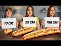 Lagu 10 VS 50 VS 100 cm de Nourriture ! Le CHALLENGE le plus fou !