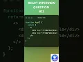React interview question