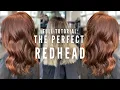 Blonde to RED in one easy step - how I dye bleached hair to the perfect Auburn Natural Ginger Color