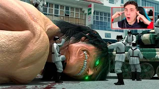 SI ATTACK ON TITAN FUERA EN LA GENERACIÓN MODERNA - REACCION PELICULA ANIME THEKALO