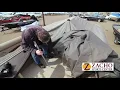 How to install a cover on a pontoon boat
