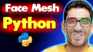Python Face Detection and Face Mesh python OpenCV MediaPipe package