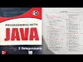 E Balagurusamy Java programming language book review Best book for learning Java