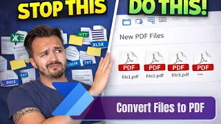 Stop Sending Multiple Attachments Convert Files to PDF and Send ONE Email Power Automate