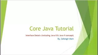 22 Core Java - Interface details including java 8 and java-9 with live coding Bangla Tutorial