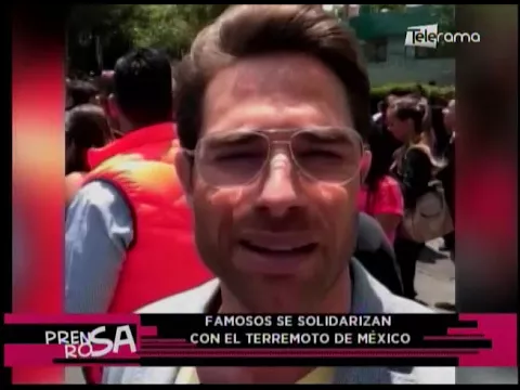 Famosos se solidarizan con el terremoto de México