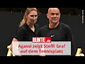 Andre Agassi teilt seltenes Tennis- mit Steffi Graf