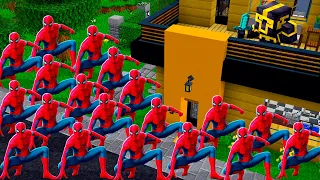 APOCALIPSIS de SPIDERMAN en Mi Casa en MINECRAFT 😱