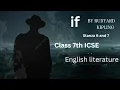 IF Poem Last Stanza Explained Life Lessons Class 7 English icse English Literature