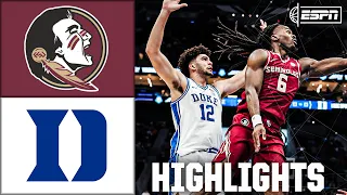 ACC Tournament FSU Seminoles vs Duke Blue Devils Full Game Highlights ESPN College Basketball