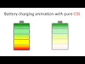 Pure CSS Battery Charging Animation Loading Animation Effect With Pure HTML and CSS Only