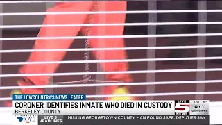 Coroner names Berkeley County inmate who died in custody