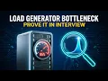 How to Prove a Load Generator Bottleneck in a Performance Testing Interview