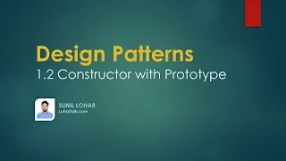 1 2 Creational Design Patterns The Constructor With Prototype Pattern