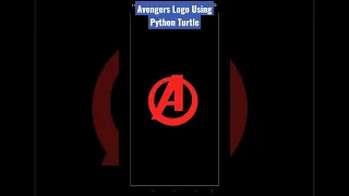 Avengers Logo Using Python Turtle