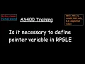 Is it necessary to define pointer variable in RPGLE - Working with pointers in RPGLE