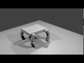 Simple robot physics with blender physics module and python