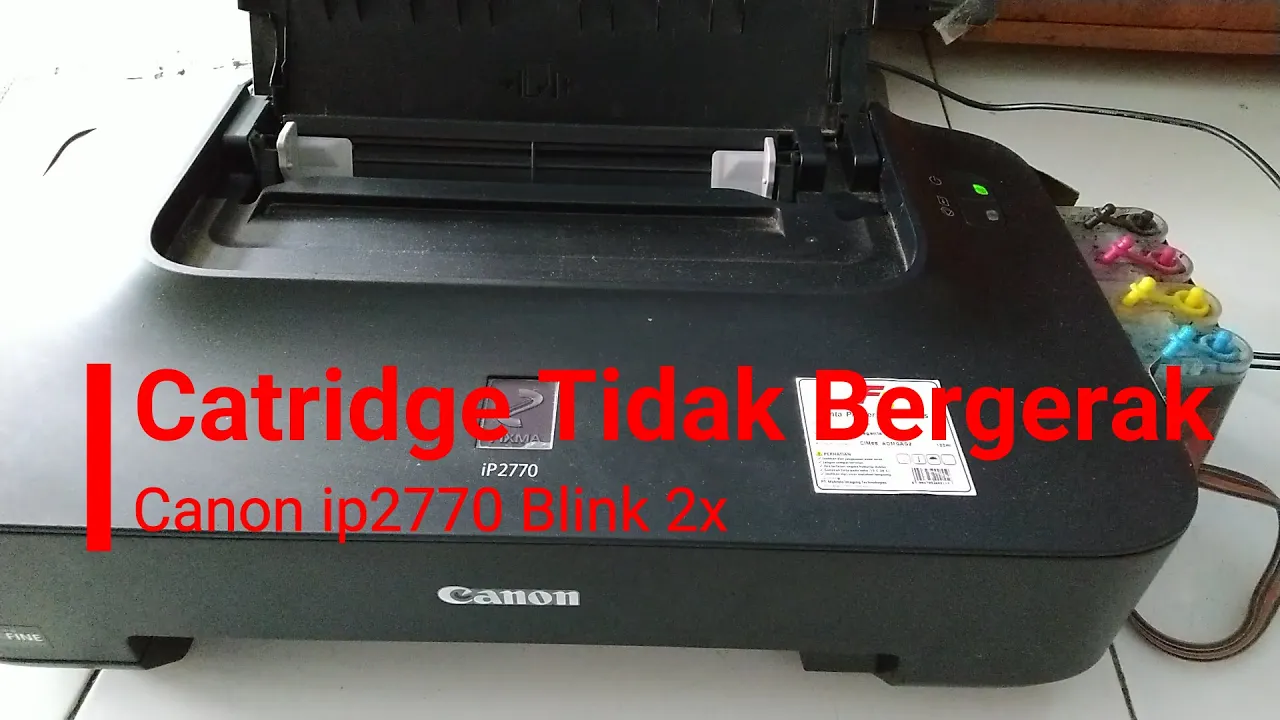 Memperbaiki Printer kedip kedip bergantian CANON IP2770 Hanya 5 Menit. 