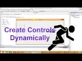 create controls dynamically
