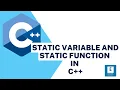 CONCEPT OF STATIC VARIABLES AND STATIC FUNCTION IN C