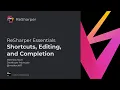 Shortcuts Editing Completion - ReSharper Essentials