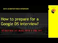 How to become a Data Scientist at Google - Mock Interview Workshop