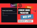 Building a Student Grade Prediction Web App using ChatGPT and Streamlit