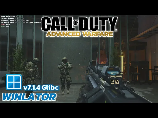 Winlator Glibc - Gameplay Call Of Duty Advanced Warfare (Windows) On Android