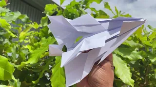 Powerful Paper Airplane 2in1 Jet fighter fly