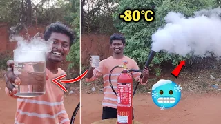 Dry🥶 Ice🧊 Making at Home🤩🏡 | Dry Ice🧊 வீட்டுலே🏠 செய்வது எப்படி🤔🤯? - இப்படி ஆகிடுச்சு😫🤕! | Agni Tamil