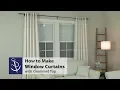 How to Make a Window Curtain with Grommet Top