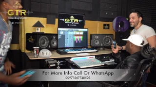ola nigerian freestyling for g unit tony yayo gtr recording studio in dubai with dj salvo riggi