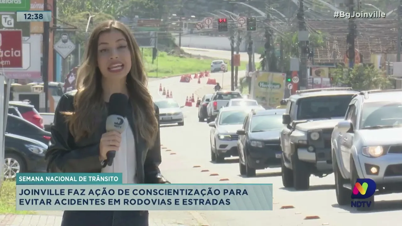 Semana Nacional do Trânsito: Joinville faz ação de conscientização para evitar acidentes em rodovias