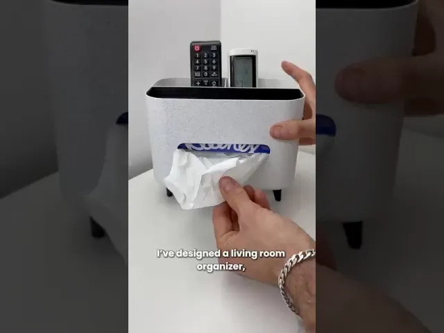 Living Room Organizer with Napkin Slot, Remotes & Essentials Storage video thumbnail