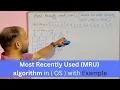 Most Recently Used MRU Page Replacement algorithm in OS