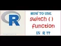 switch function in R R programming tutorials
