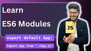 Learn ES6 Modules JavaScript Tutorial 013