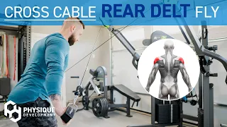 How to Cross Cable Rear Delt Fly Form Tutorial