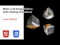 Make a 3d Image Gallery with HTMl and CSS