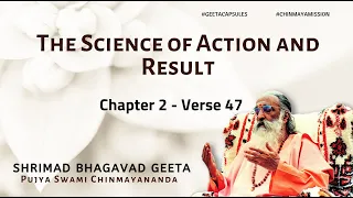 bhagavad geeta the science of action and result chapter 2 verse 47 geetacapsules gita