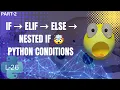 If Elif Else Nested If in Python Python Conditional Statements Part-2 Beginner Tutorial
