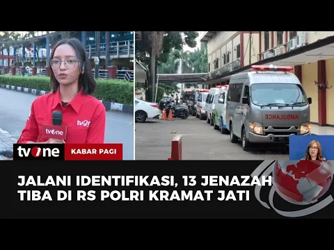 13 Kantong Jenazah Korban Kecelakaan Tol Cikampek Tiba di RS Polri