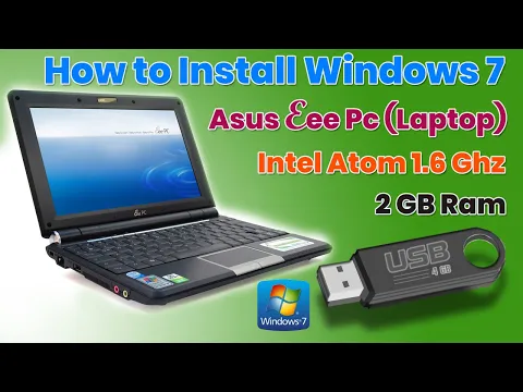 Download MP3 Easy Way to Install Windows 7 on ASUS EEE PC/Laptop with USB|Eee PC 1000HE|2021|Javed Tech Master
