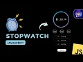 How to make Stopwatch Project in JavaScript JS Tutorial