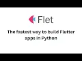 The fastest way to build Flutter apps in Python