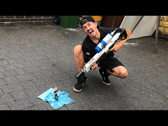 Setting myself on FIRE... with a FLAMETHROWER!
