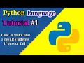 Check Pass Fail Program Using If Statement InPython python program No Talk